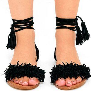 Steve Madden Sweetyy Sandals Size 8.5 Black